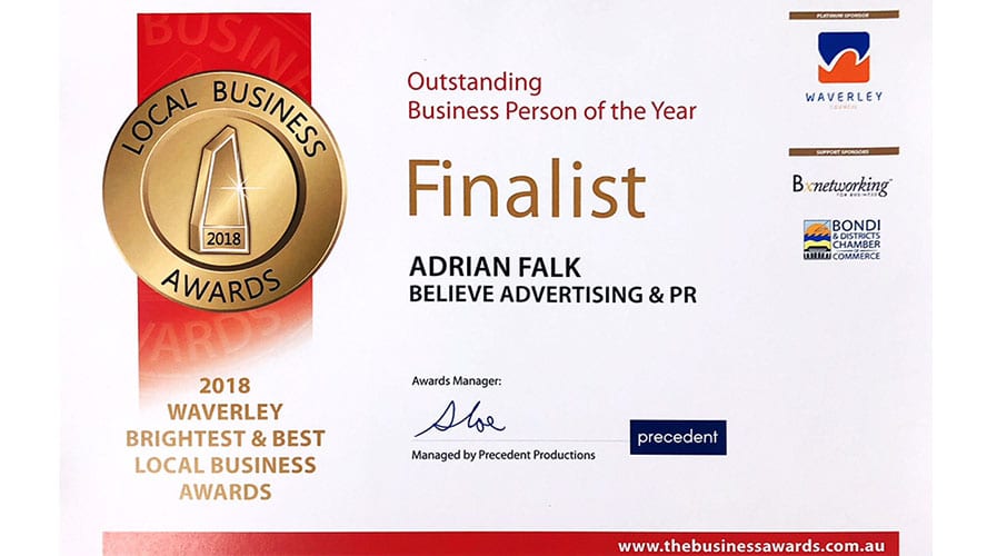 Outstanding Business Person of the Year